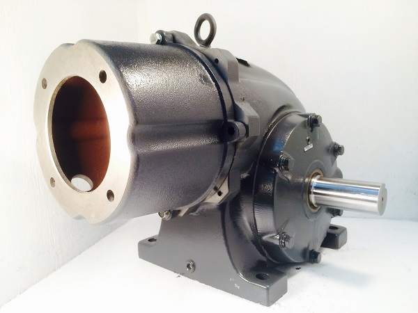 F718-344233-F2 Gearbox with C-face kit for 143TC/145TC motor, 25 ratio, 68 RPM, 3HP max input, F-2