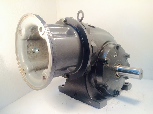 F321-385362-F2 Gearbox with C-face kit for 182TC/184TC motor, 20 ratio, 88 RPM, 5HP max input, F-2