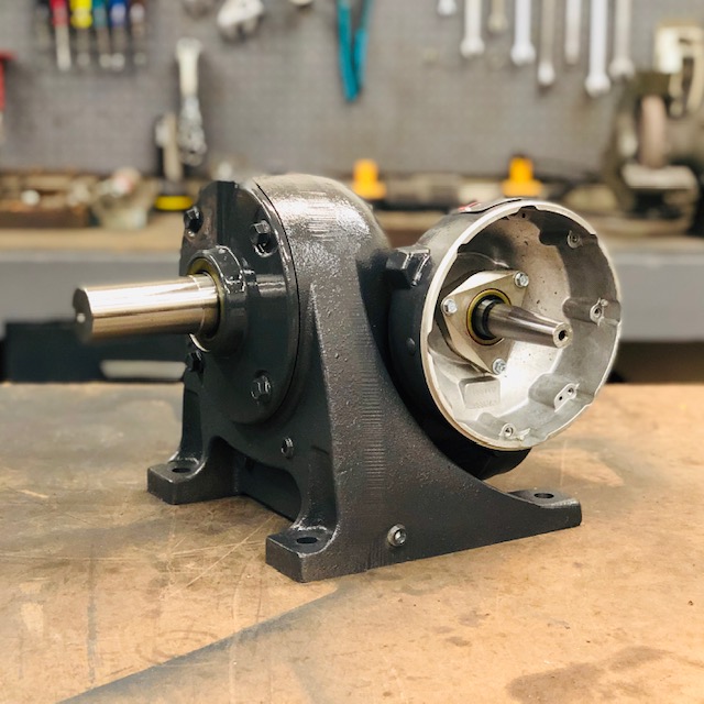 E460 Gearbox, 57 ratio, 30 RPM, 2HP max input, F-1