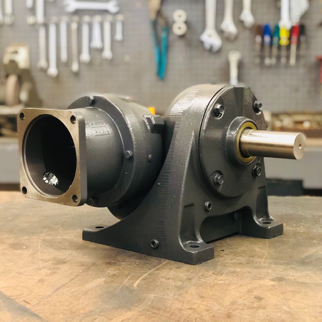 G481-344224 Gearbox with C-face kit for 56C motor, 191 ratio, 9 RPM, .50HP max input, F-2